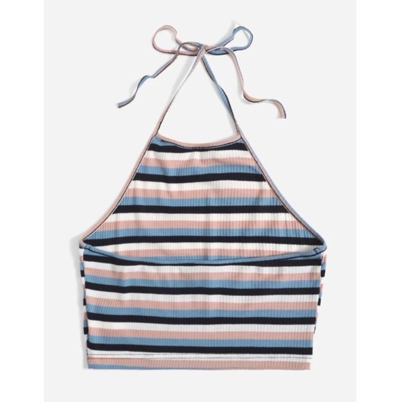 Striped Crop Top - Picture 2 of 5